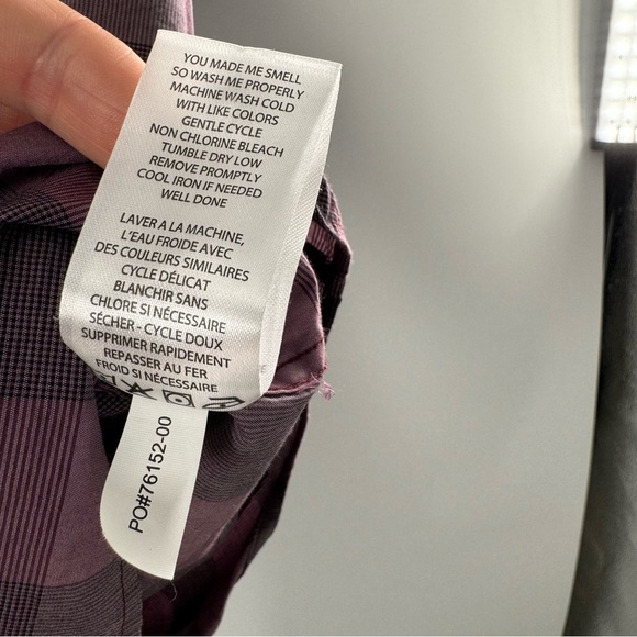 Travis Mathew Stretch Purple Button Down Men’s Short Sleeve Size M - Picture 4 of 7